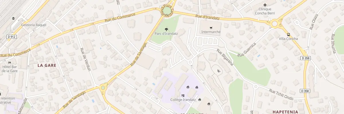 Plan du 9001 Rue marcel paul à Hendaye