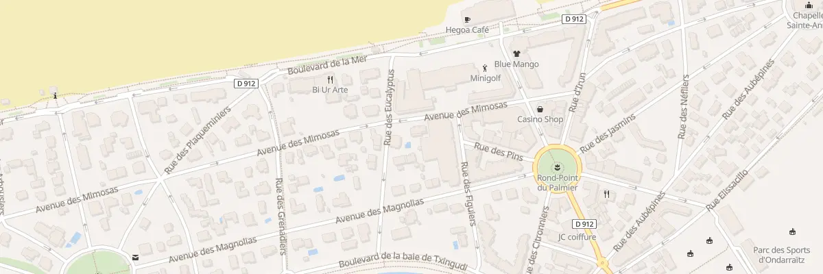 Plan du 25 Av des Mimosas à Hendaye