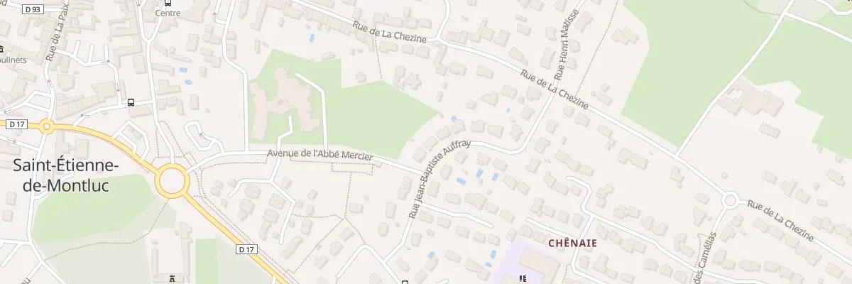 Plan du 15 Rue Jean Baptiste Auffray à Saint-Étienne-de-Montluc