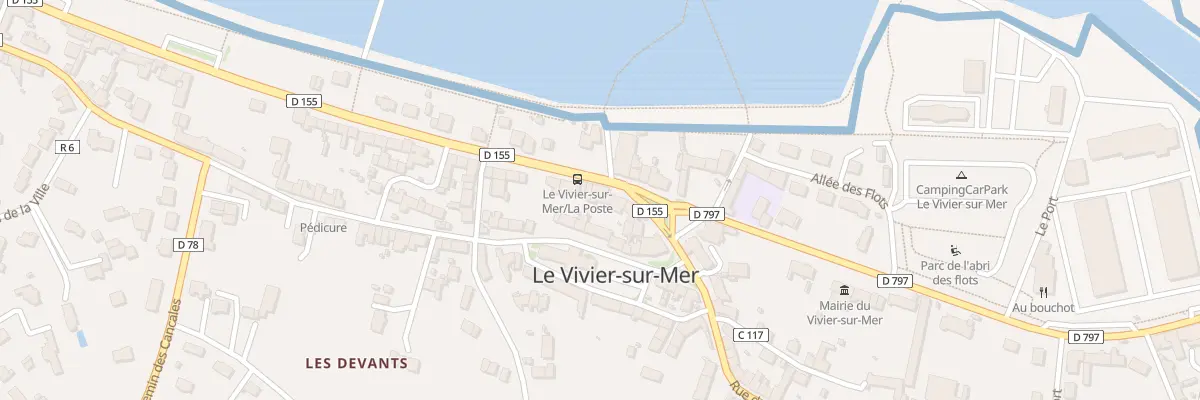 Plan du 2 Rue de la Grève au Vivier-sur-Mer