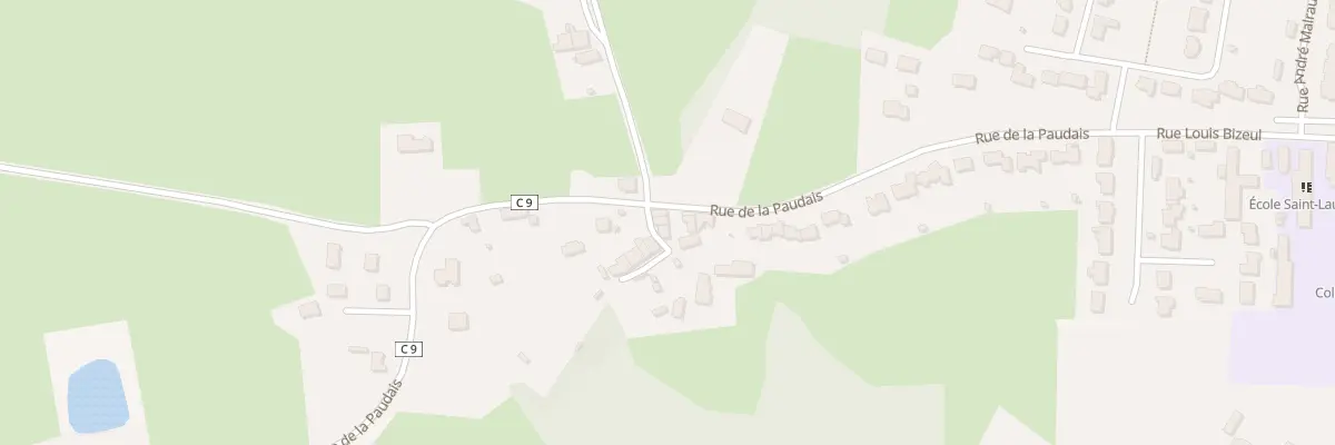 Plan du 38 Rue de la Paudais à Blain