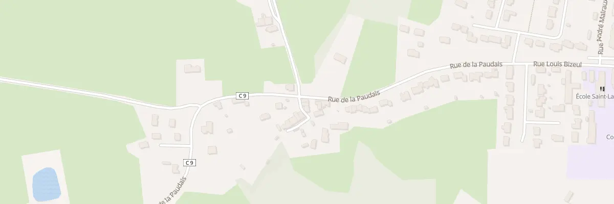 Plan du 36 Rue de la Paudais à Blain