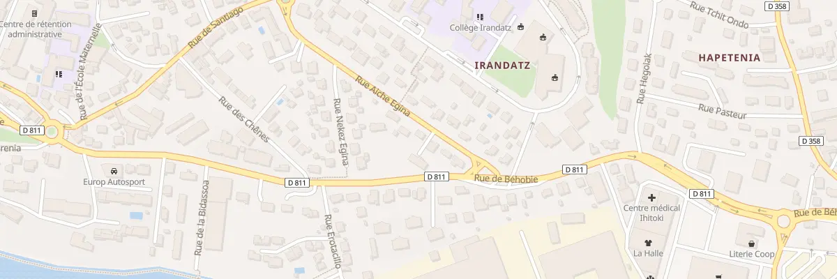 Plan du 16 Rue aiche egina à Hendaye