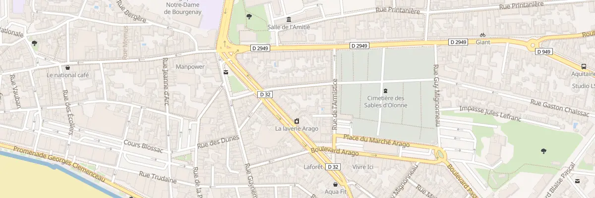 Plan du 13 Rue du Pont Levis aux Sables-d’Olonne