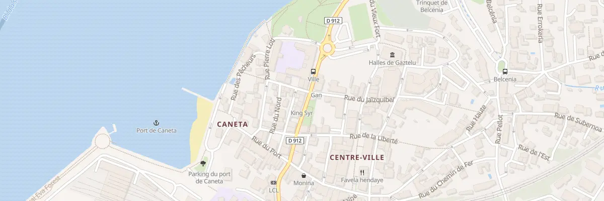 Plan du 14 Bd du Général de Gaulle à Hendaye