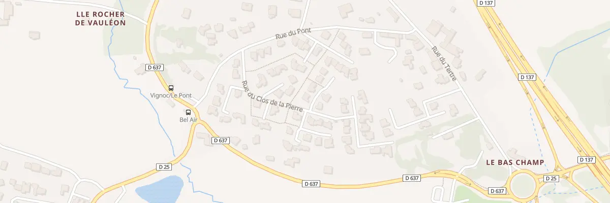 Plan du 1 Imp des Vergers à Vignoc
