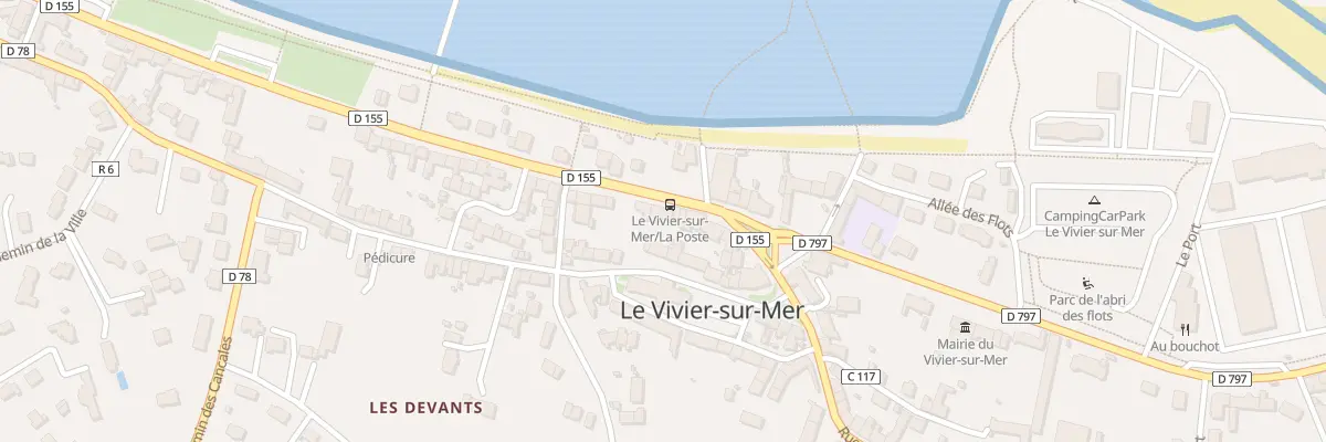 Plan du 6 Rue de la Grève au Vivier-sur-Mer