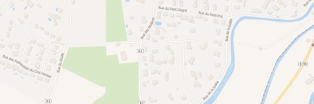 Plan du 1E Rue des Rivières au Vivier-sur-Mer
