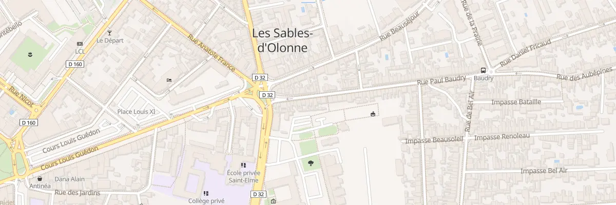 Plan du 51 Rue Paul Baudry aux Sables-d’Olonne