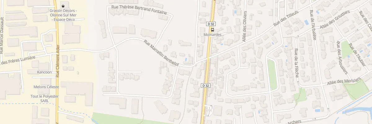 Plan du 2 Rue Marcellin Berthelot aux Sables-d’Olonne
