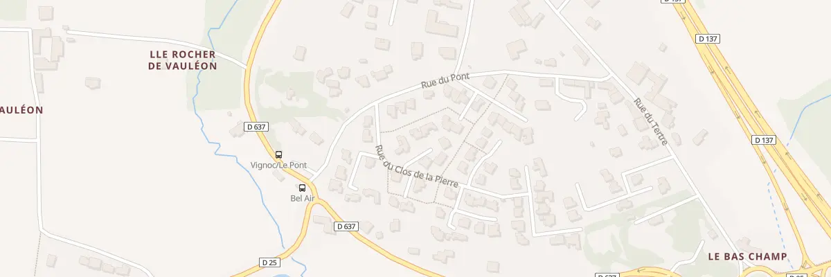 Plan du 3 Imp du Tacot à Vignoc