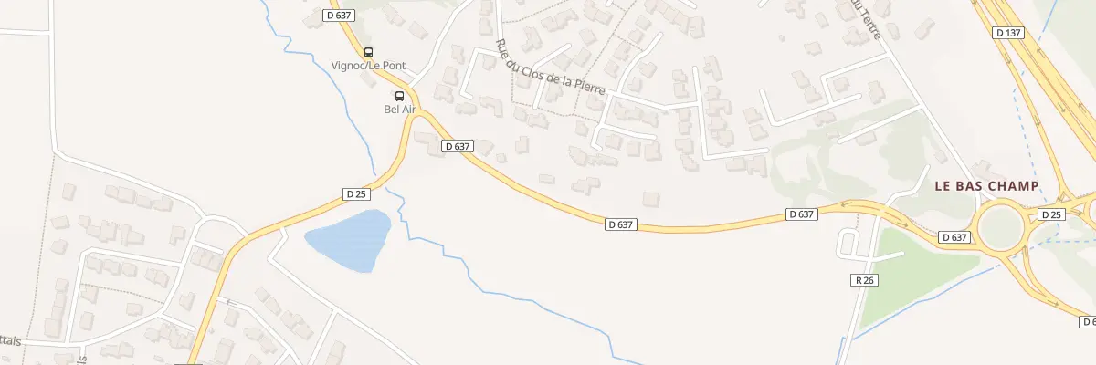 Plan du 16 Le Pont à Vignoc