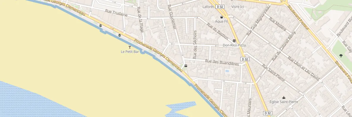 Plan du 24 Prom G Clemenceau - Les Sables aux Sables-d’Olonne