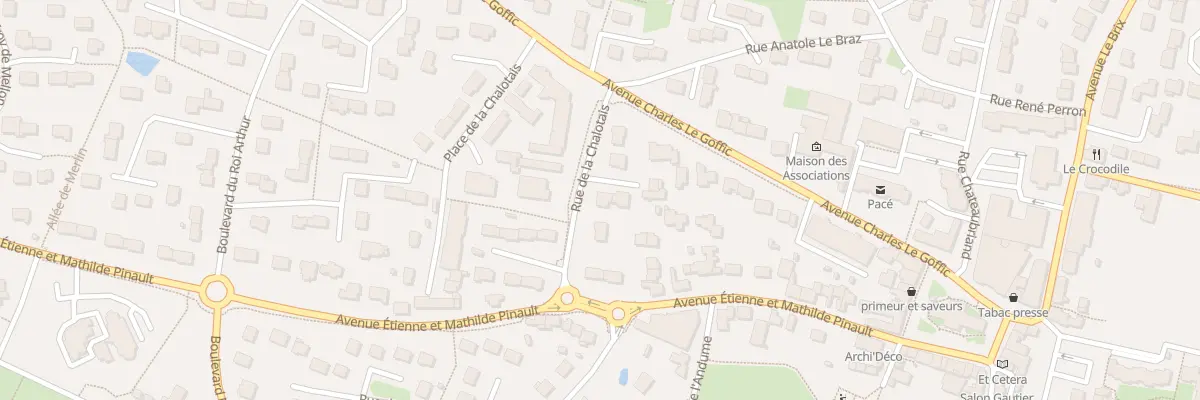 Plan du 9 Rue de la Chalotais à Pacé