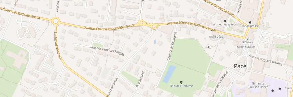 Plan du 3B Rue Lamennais à Pacé