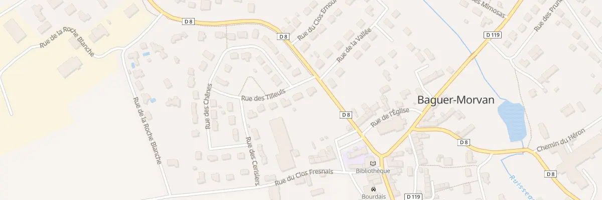 Plan du 10 Rue des Tilleuls à Baguer-Morvan