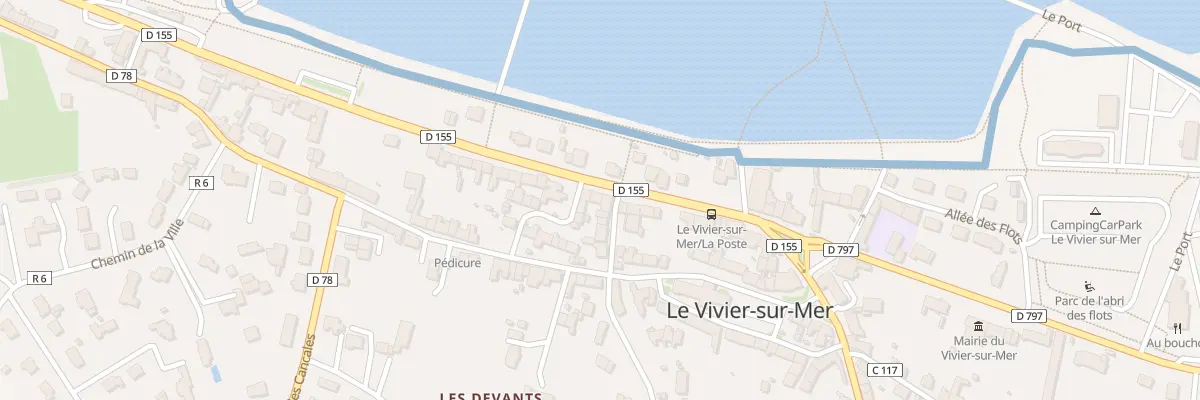 Plan du 16 Rue de la Grève au Vivier-sur-Mer