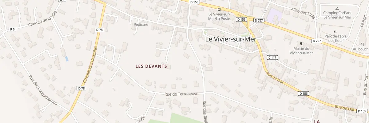 Plan du 3 Rue des Rivières au Vivier-sur-Mer