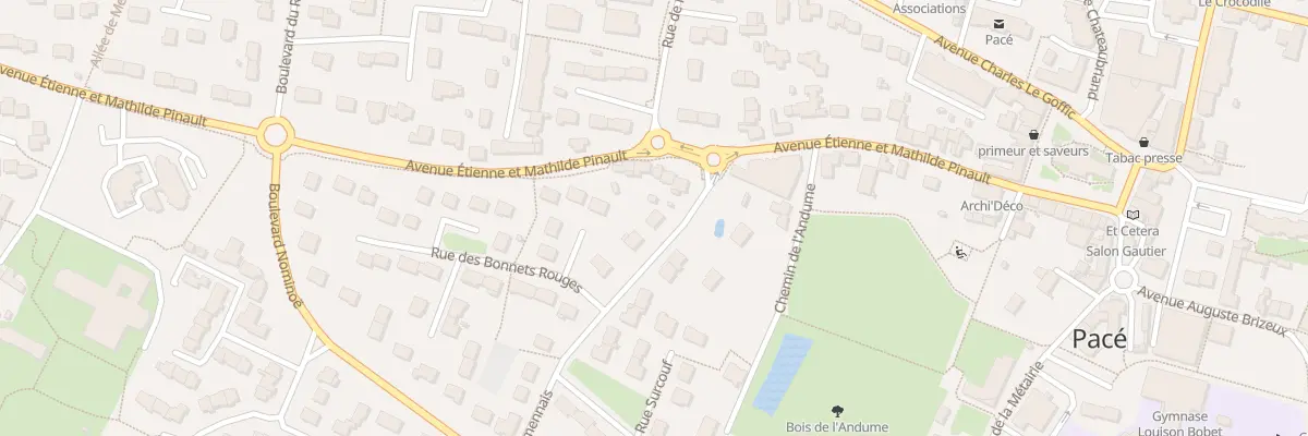 Plan du 4 Rue Lamennais à Pacé