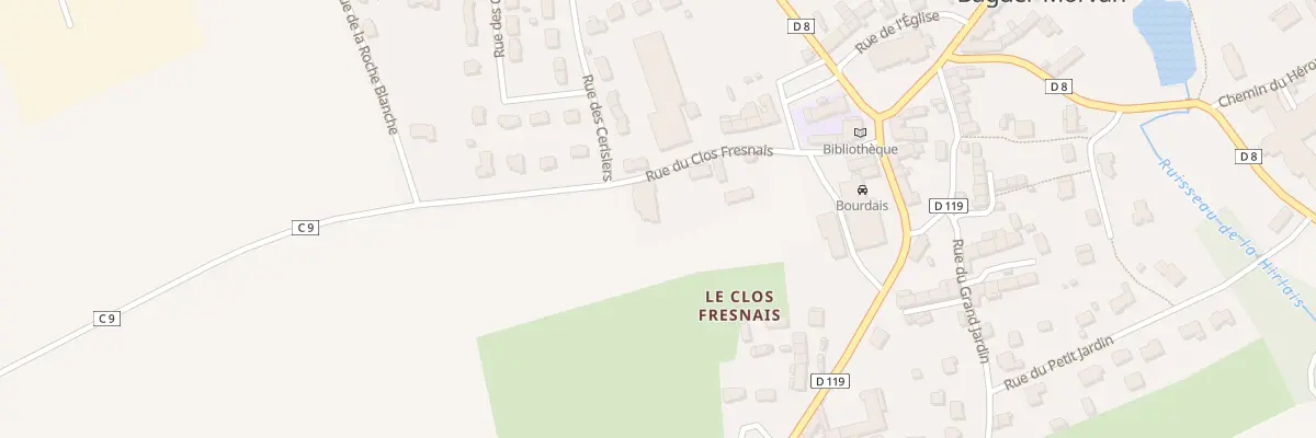 Plan du 3 Rue du Clos Fresnais à Baguer-Morvan