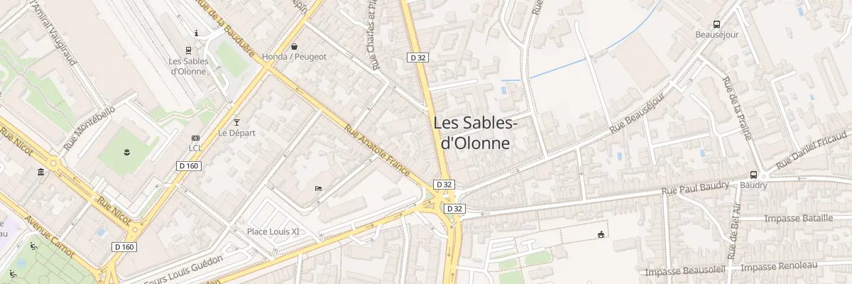 Plan du 11 Rue Gambetta aux Sables-d’Olonne
