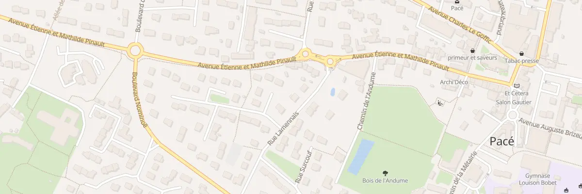 Plan du 6 Rue Lamennais à Pacé