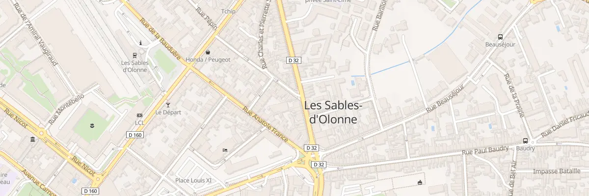 Plan du 1 Rue Jacques Petit aux Sables-d’Olonne