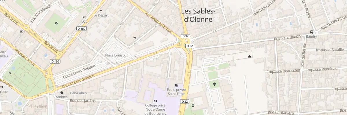 Plan du 61 Crs Louis Guédon aux Sables-d’Olonne