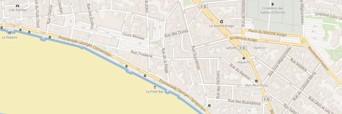 Plan du 82 Rue du Bastion aux Sables-d’Olonne