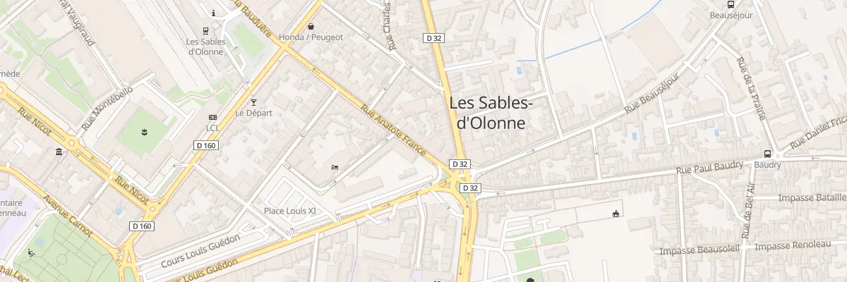 Plan du 10 Rue Anatole France aux Sables-d’Olonne