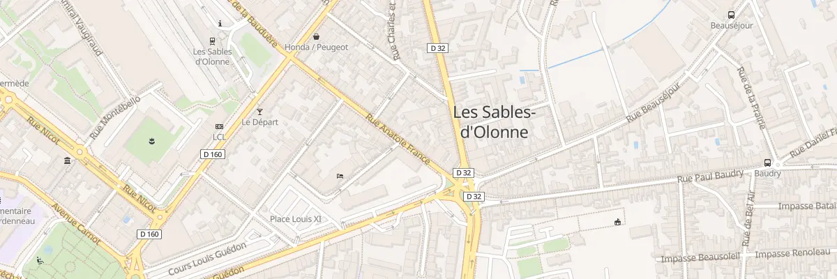 Plan du 12B Rue Anatole France aux Sables-d’Olonne