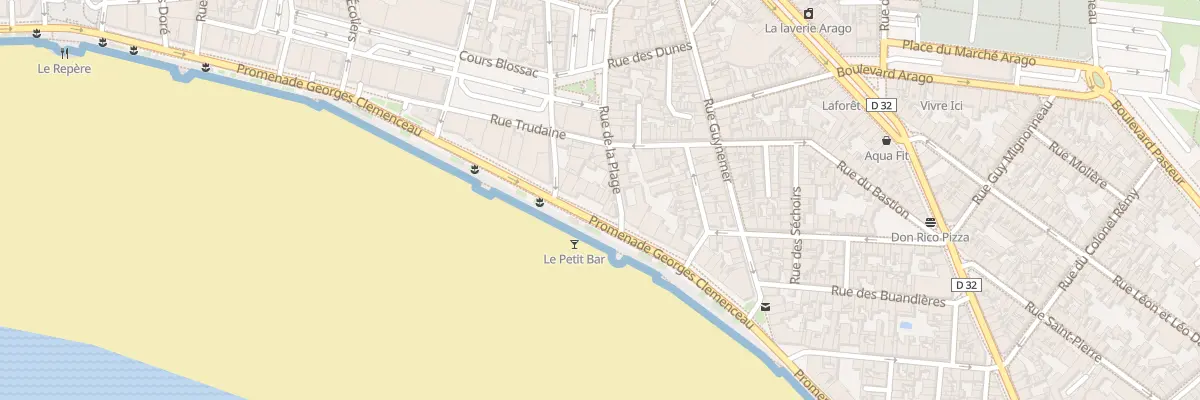 Plan du 33 Prom G Clemenceau - Les Sables aux Sables-d’Olonne