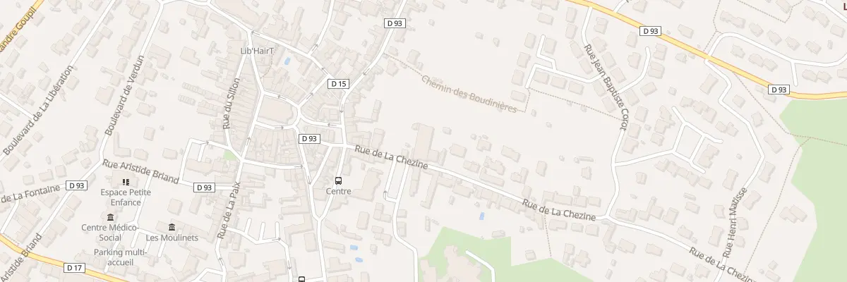 Plan du 17 Rue de la Chézine à Saint-Étienne-de-Montluc