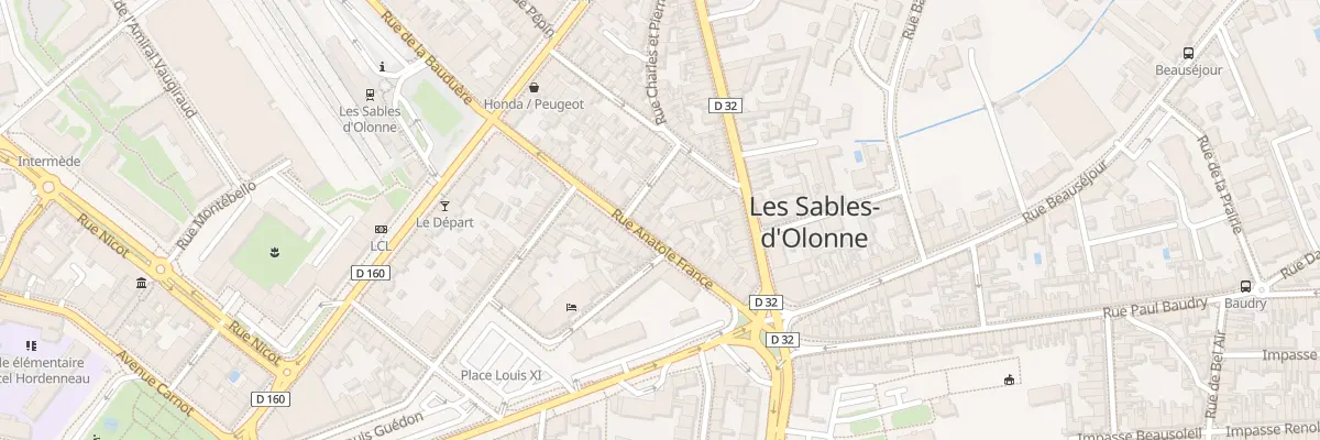 Plan du 20 Rue Anatole France aux Sables-d’Olonne
