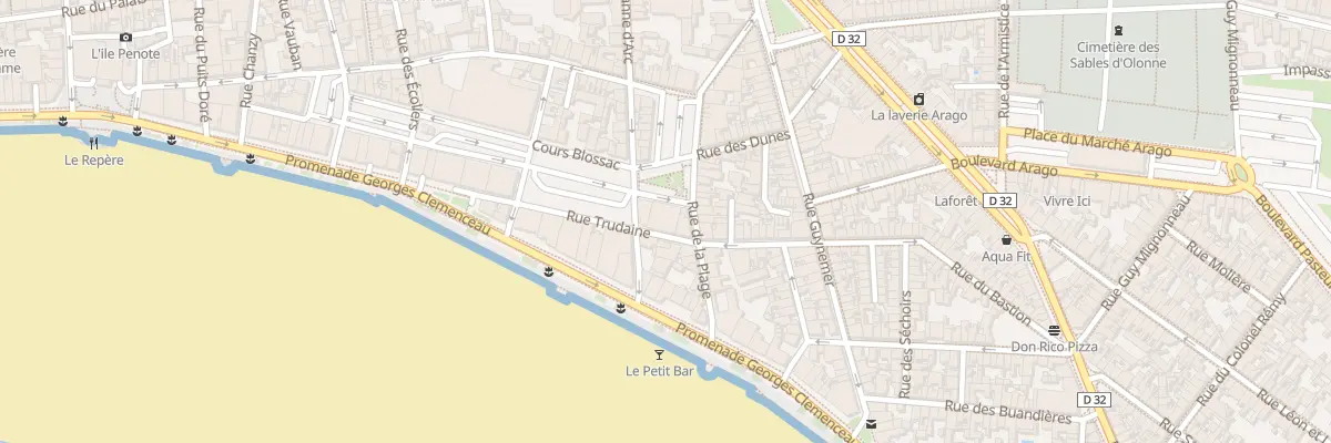 Plan du 3 Crs Blossac aux Sables-d’Olonne