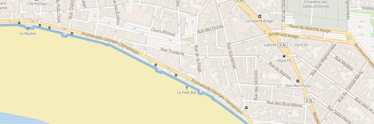 Plan du 36 Prom G Clemenceau - Les Sables aux Sables-d’Olonne