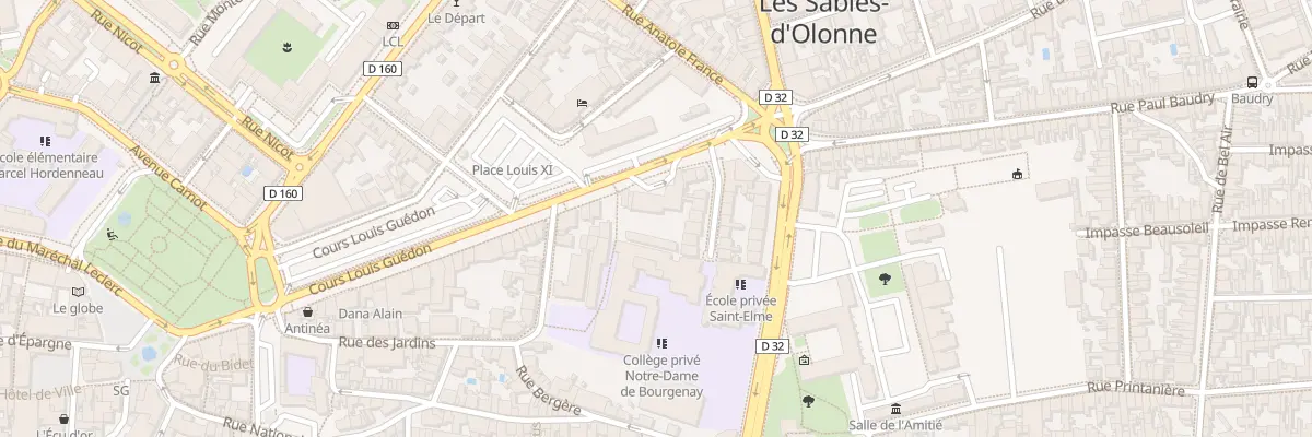 Plan du 51 Crs Louis Guédon aux Sables-d’Olonne