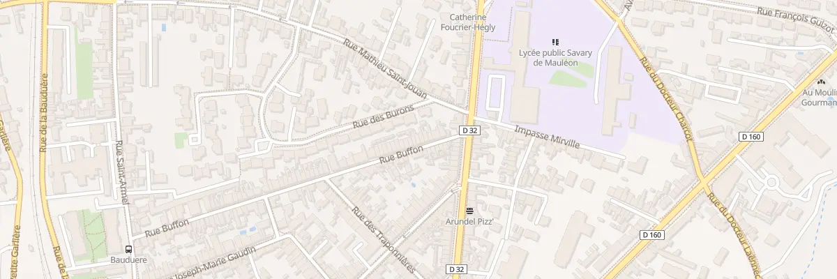 Plan du 14 Rue Buffon aux Sables-d’Olonne