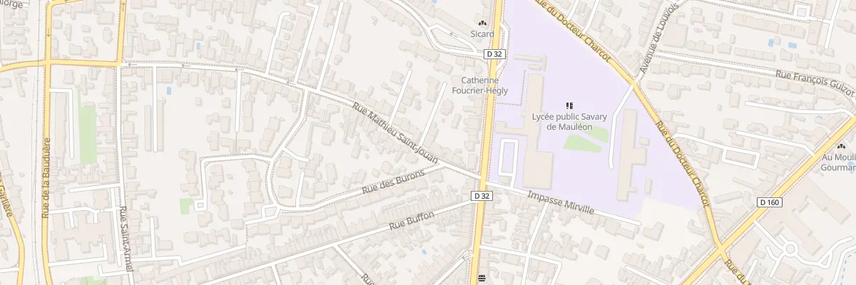 Plan du 10 Rue Mathieu St Jouan aux Sables-d’Olonne