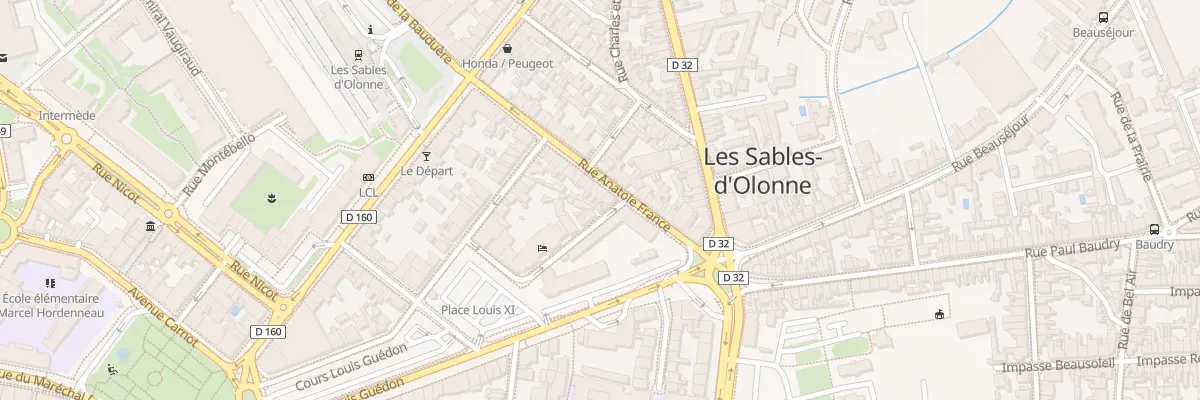 Plan du 3 Rue Anatole France aux Sables-d’Olonne