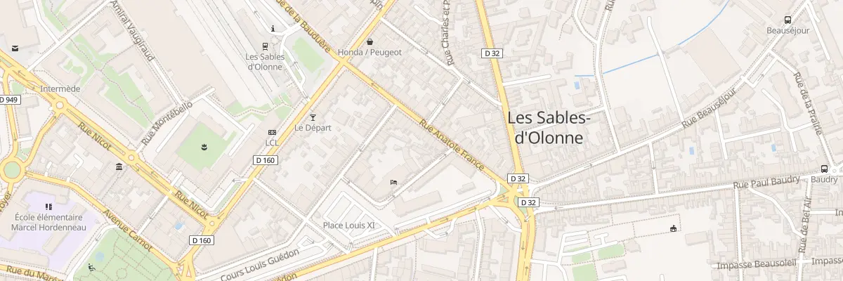 Plan du 9 Rue Anatole France aux Sables-d’Olonne