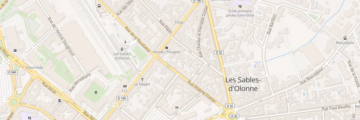 Plan du 34B Rue Anatole France aux Sables-d’Olonne