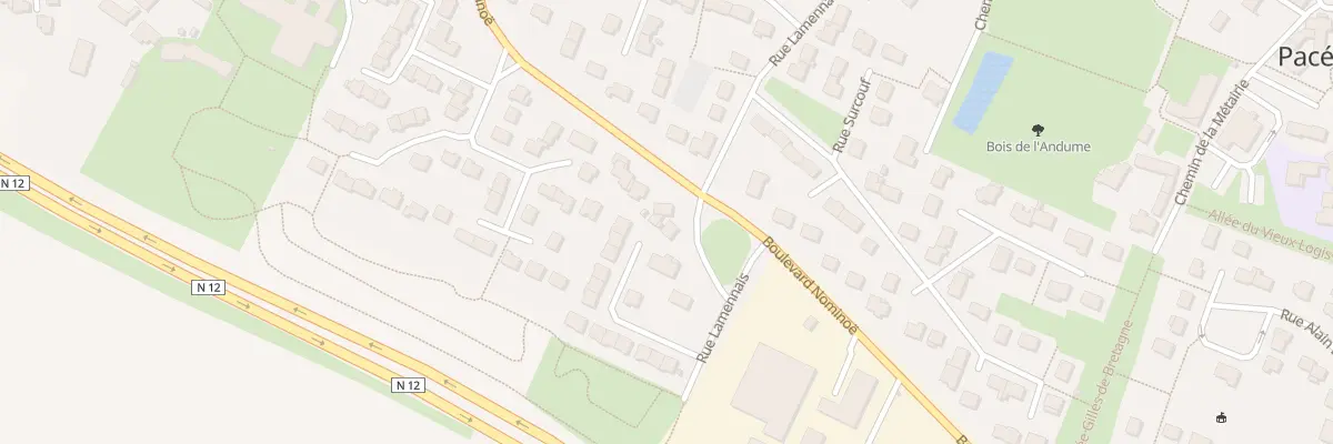 Plan du 14B Rue Lamennais à Pacé