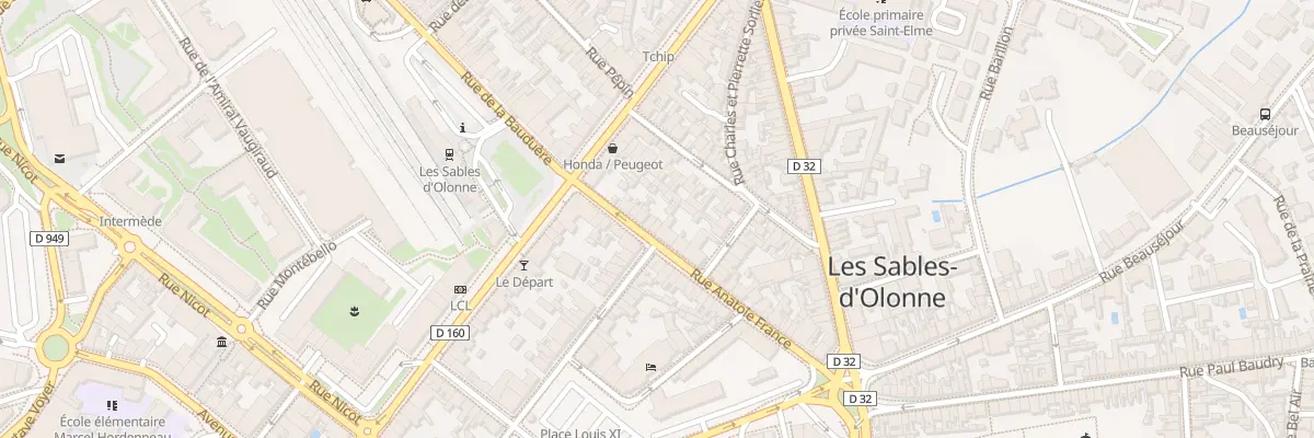 Plan du 32 Rue Anatole France aux Sables-d’Olonne