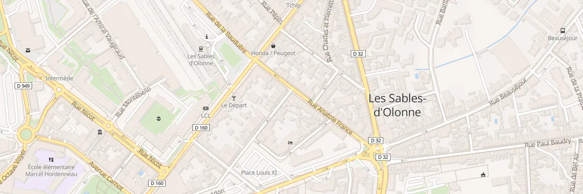 Plan du 21 Rue Ernest Delvaut aux Sables-d’Olonne