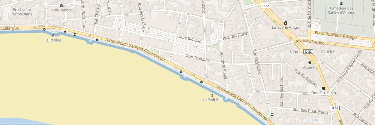 Plan du 42 Prom G Clemenceau - Les Sables aux Sables-d’Olonne