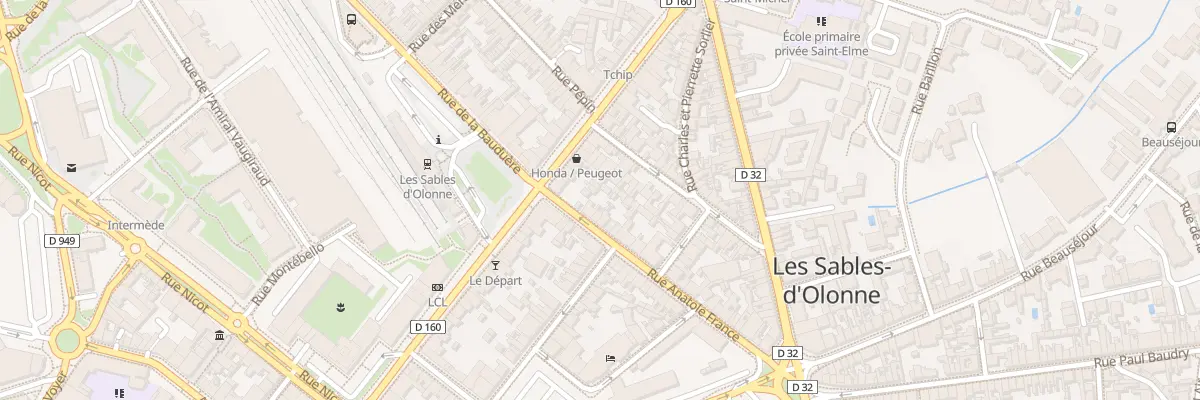 Plan du 38 Rue Anatole France aux Sables-d’Olonne