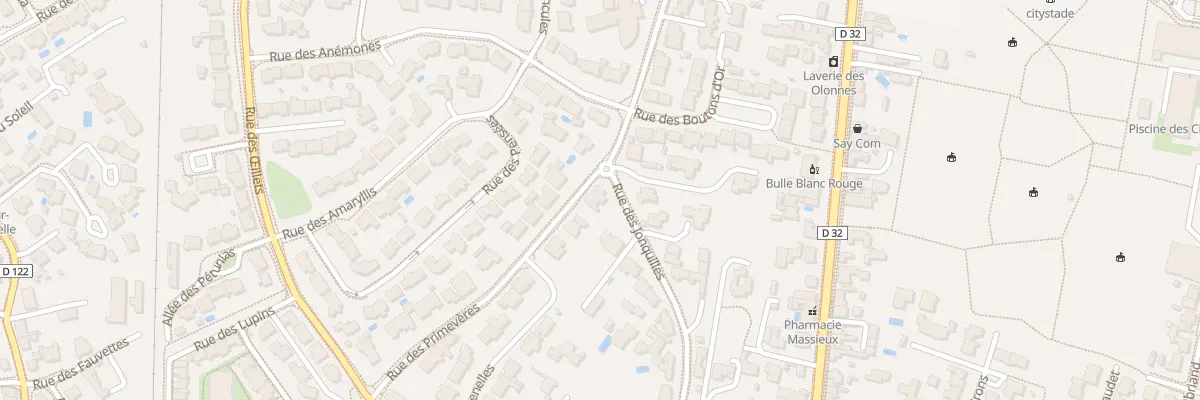 Plan du 14 Rue des Primevères aux Sables-d’Olonne