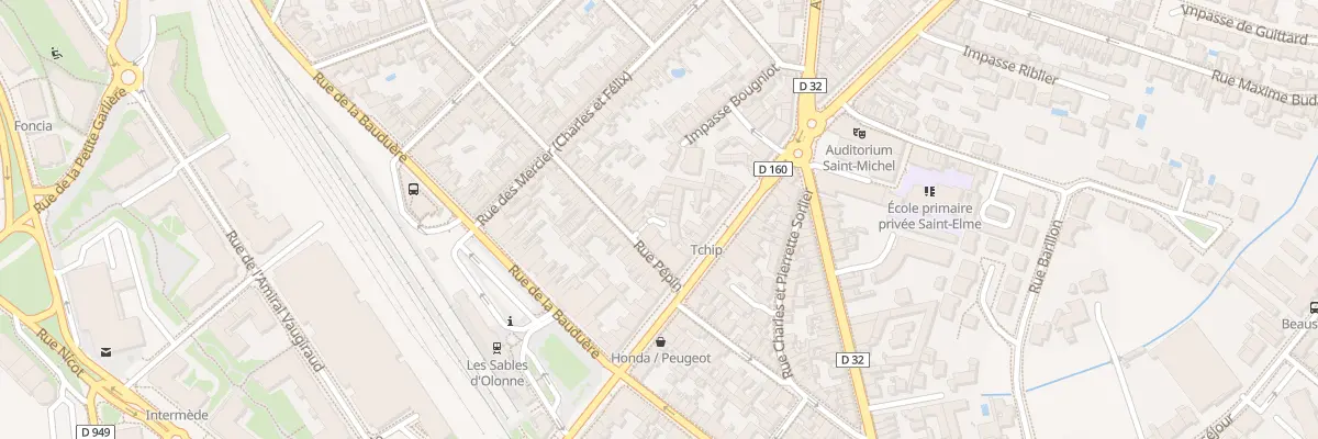 Plan du 6 Rue Pépin aux Sables-d’Olonne