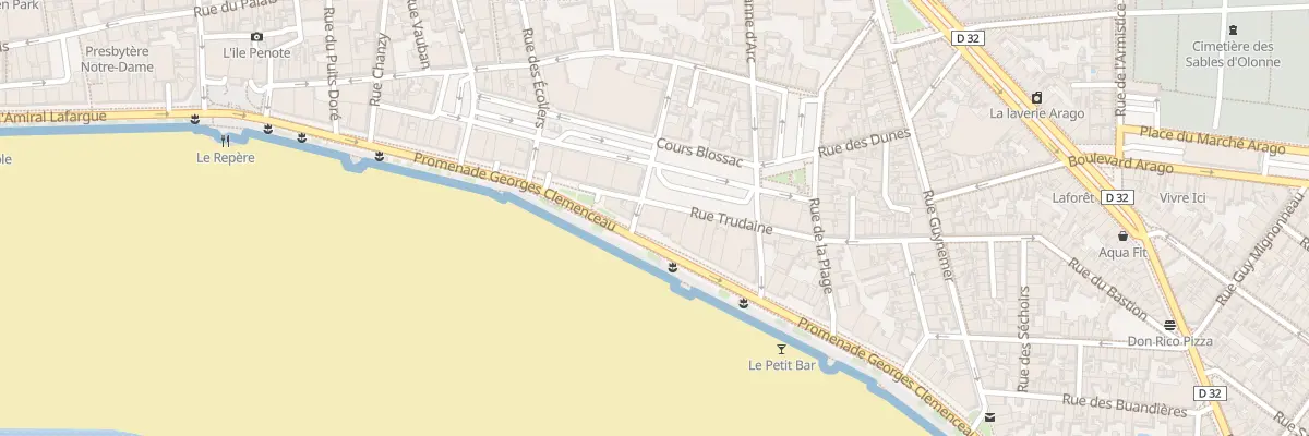 Plan du 45 Prom G Clemenceau - Les Sables aux Sables-d’Olonne